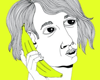 Banana Phone print 8x10"