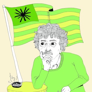 Impresión de Kurt Vonnegut - 8x10
