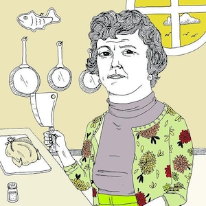 Julia Child - normal o zombie - impresión de 8x10
