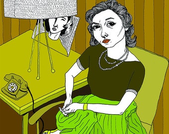 Clarice Lispector, author - 8x10 print