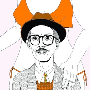 Robert Crumb, comics icon - 8x10 print