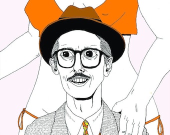 Robert Crumb, comics icon - 8x10 print
