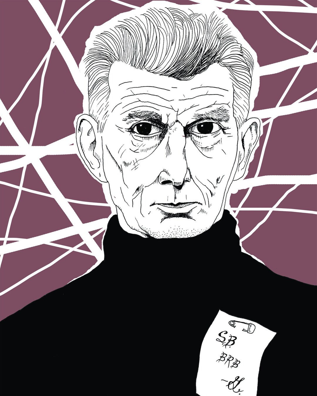 Samuel Beckett Print - 8x10 - Etsy
