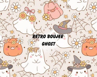 Boho Western Ghost Scrub Hat