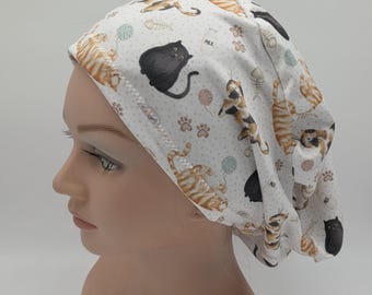 Fun Cat Paw Print Scrub Hat