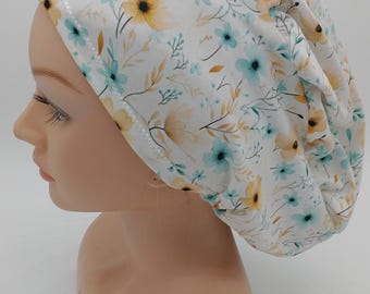 Ditzy Floral Fall Scrub hat