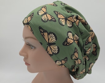 Green Butterfly Scrub Hat: Multiple Styles