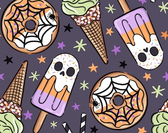 Halloween Popcicle Scrub Hat