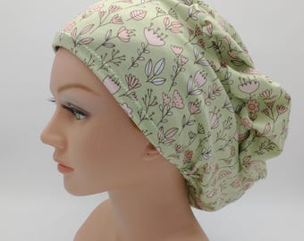 Scrub Hat - Nurse Hat - Spring Floral
