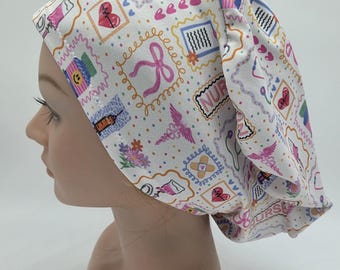 Nurse Doodle Design Scrub Hat - RN