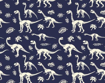 Navy Blue Dino Scrub Hat - Roar