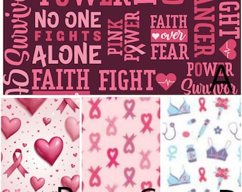 Pink Hearts and Bows Scrub Hat - Breast Cancer Awareness