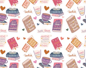 Book Lovers  Spring Design Scrub Hat