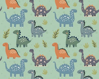 Dino Scrub Hat - Teal Green Orange Dinosaur Scrub Haat - Raar