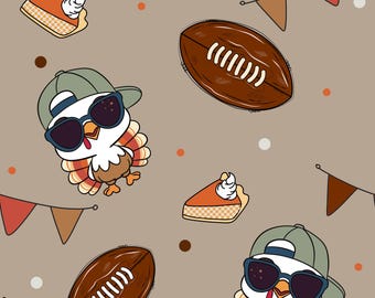 Thanksgiving Dude Scrub Hat:Retro Turkey Healthcare Hat in Multiple styles