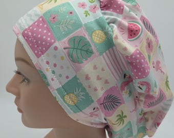 Retro Summer Patches Scrub Hat in Multiple Styles