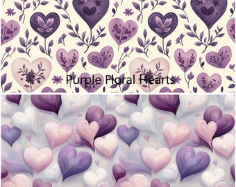Purple Hearts Scrub Hat, Euro Soft Stretchy Nurse Cap, Ponytail Design, Gift for Nurse Doctor