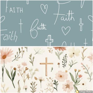 Faith Heart Scrub Hat - Blue Cream Healthcare faithfilled