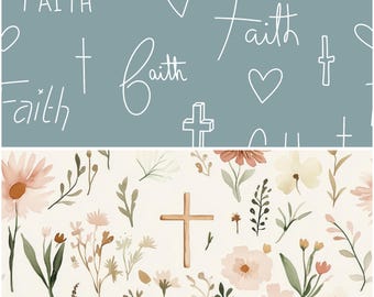 Faith Heart Scrub Hat - Blue Cream Healthcare faithfilled