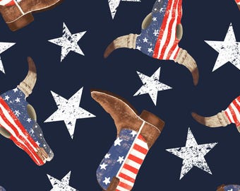 Patriotic Western Scrub Hat in Various Styles