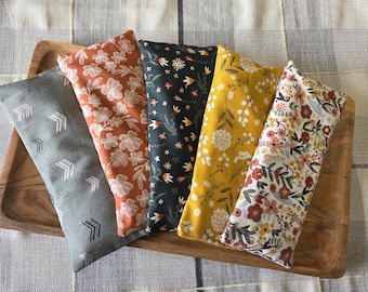 Comfort Care Eye Pillow : Flax Seed Rice Combination Heat Cold Pack