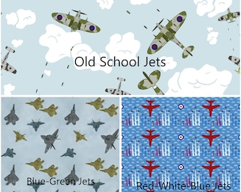 Fighter Jet Scrub Hat, Plane Euro Bouffant Ponytail Scrub Hat