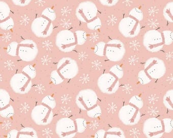 Pink Snowman Scrub Hat: Several Styles in Buttery Soft Stretchy Fabric