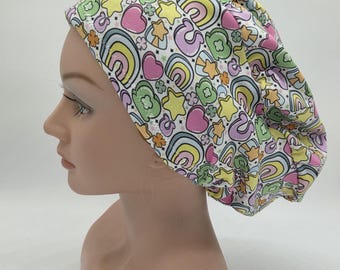 Retro Charms St Patty Scrub Hat - Nurse Hat