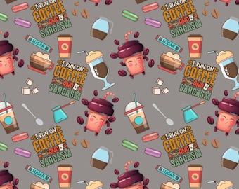 Running on Coffee and Sarcasm Scrub Hat: Multiple Style Nurse Hat