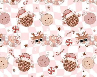 Groovy Christmas Scrub Hat: Several Styles in Buttery Soft Stretchy Fabric