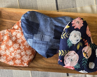 Comfort Care Heart Shaped Pillow: Flax Seed Rice Combination Heat Cold Pack