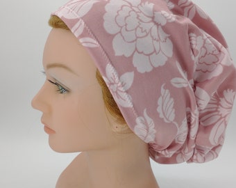 Scrub Hat - Nurse Hat - Surgeon Cap -  Pink Hawaiian Floral