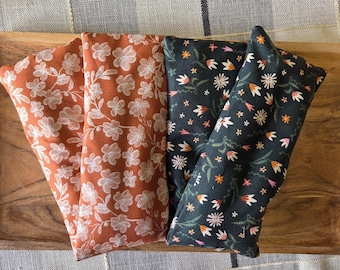 Flax Neck Wrap : Flax Seed Rice Combination Heat Cold Pack