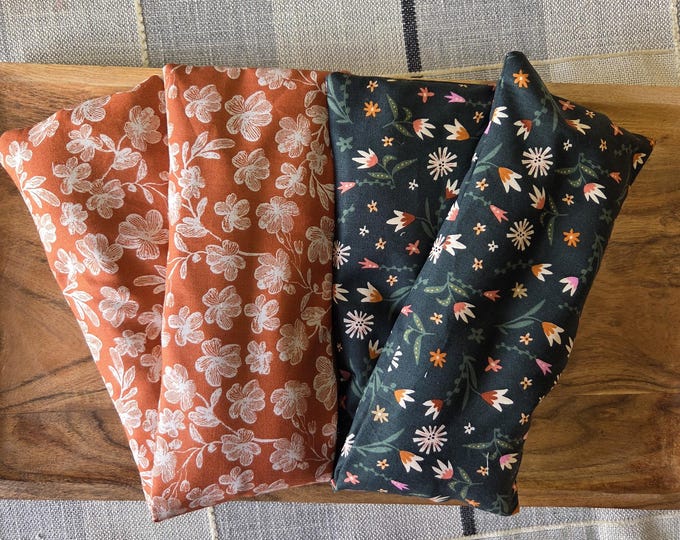 Featured listing image: Flax Neck Wrap : Flax Seed Rice Combination Heat Cold Pack