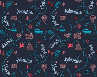 Adventure Awaits Scrub Hat: Travel Time