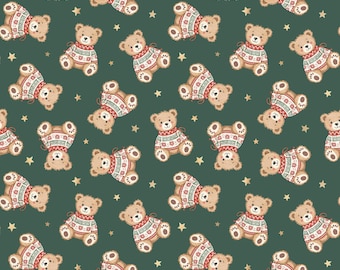 Christmas Sweater Bears Scrub Hats in Multiple Styles