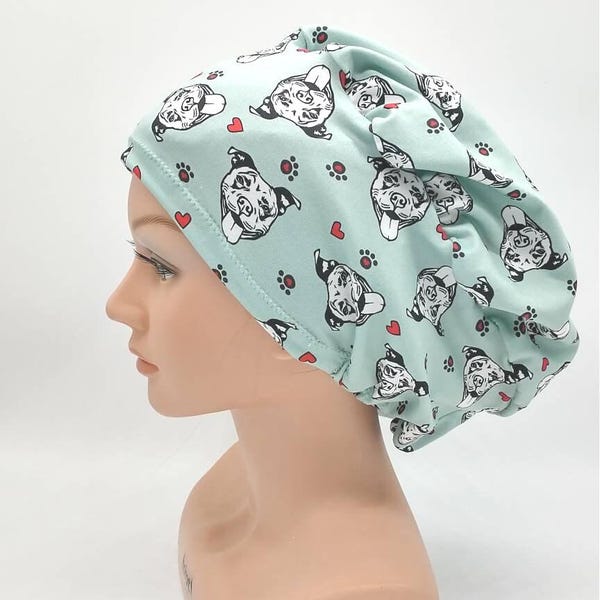 Gorro quirúrgico para amantes de los perros: Pittie Love, varios estilos