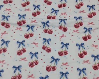 Cherry Scrub Hat - Nurse Hat -  - Red White blue