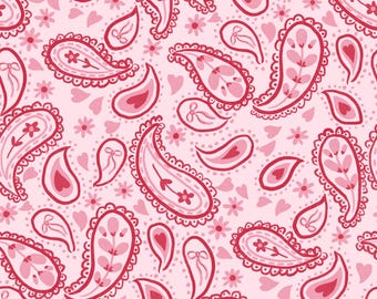 Spring Pink Paisley Euro Scrub Hat: Stretchy Scrub Hat in various styles