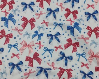 Bows Scrub Hat - Nurse Hat - Balloons - Red White blue