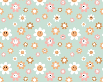Scrub Hat - Nurse Hat - Retro floral