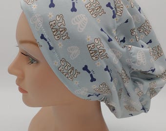 Xray Tech Scrub Hat - Skull Cap - Nurse Hat - Skeleton - Stay Rad