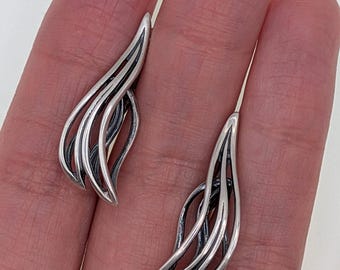 Orecchini A Goccia Vintage In Argento 925 | A Forma Di Fiore | Ipoallergenici | Regalo Per Donna Con Scatola