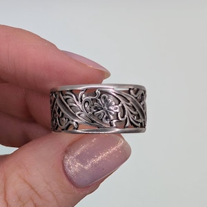 Unique Silver Ring for Woman - Vintage Filigree Ring - Women Ring Sterling  Silver 925 - Silver Vintage Jewelry - Filigree Lace ring