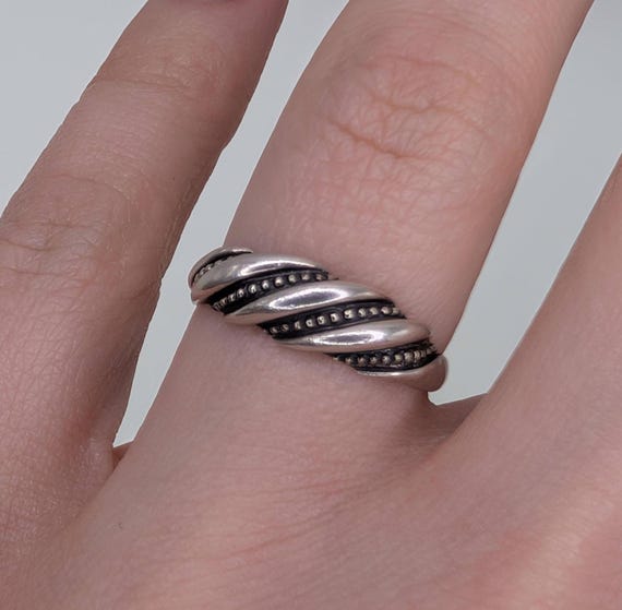 Vintage Soviet Ring - Unique Silver Ring - Women … - image 1