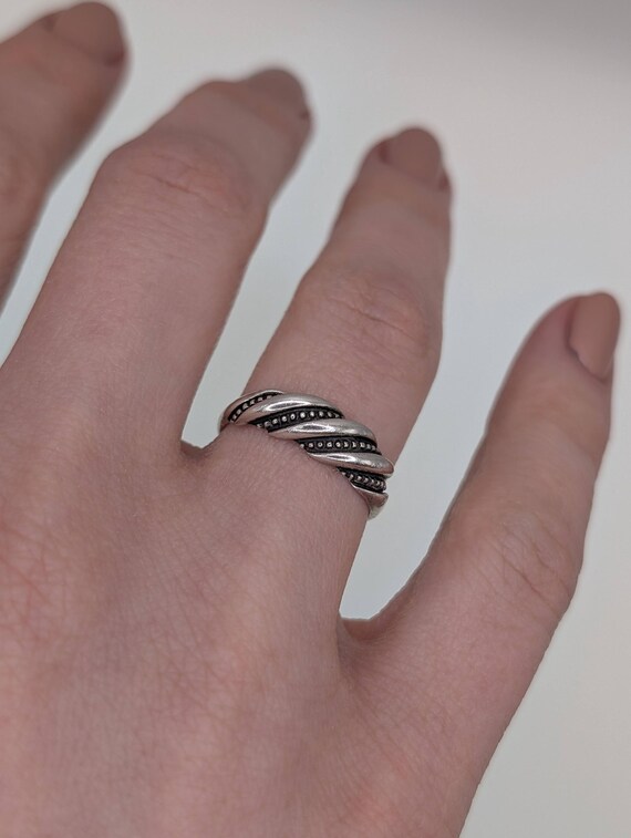Vintage Soviet Ring - Unique Silver Ring - Women … - image 4