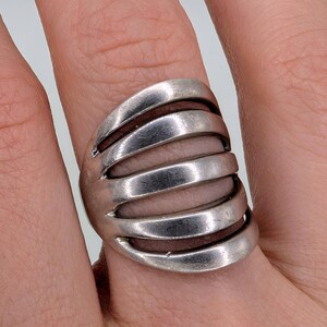 Unique Silver Ring for Woman - Vintage Massive Ring - Women Ring Silver 925 - Silver Vintage Jewelry