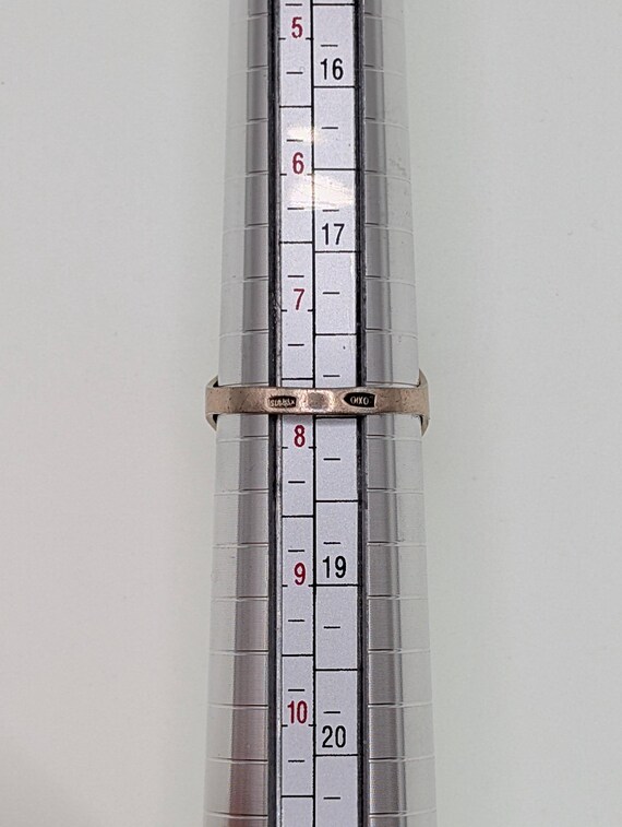 Ruby ring - Sterling silver ring with red ruby - … - image 9