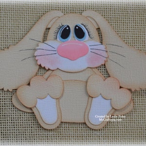 Easter Bunny Premade Scrapbooking Embellishment Paper Piecing Die Cuts Card Scrapbook hand made