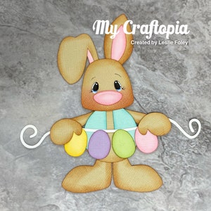 Spring Easter Bunny Premade Scrapbooking Embellishment Paper Piecing Die Cuts Card Scrapbook hand made